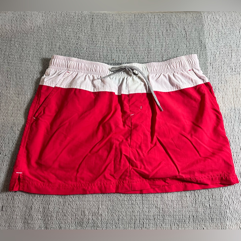 Columbia Womens Color‎ Block Texture Skort Red Small Activewear